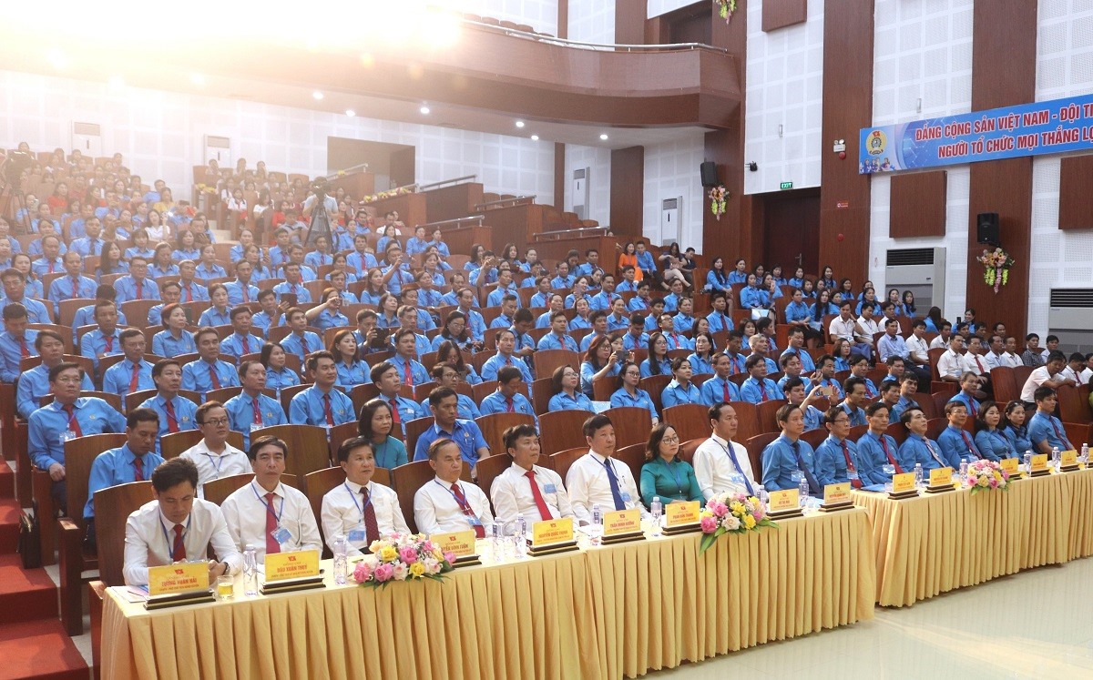 Đại hội Công đoàn huyện Quảng Trạch lần thứ X, nhiệm kỳ 2023-2028 là đại hội điểm của Công đoàn tỉnh Quảng Bình. Ảnh: Hồng Thiệu
