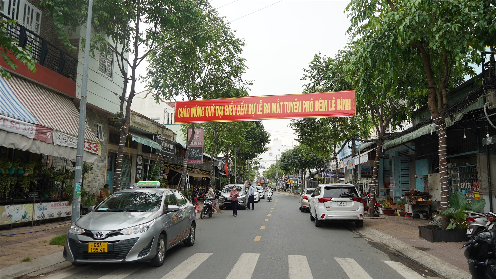 Tuyến phố đêm Lê Bình (phường Hưng Lợi, quận Ninh Kiều, TP Cần Thơ). Ảnh: Mỹ Ly