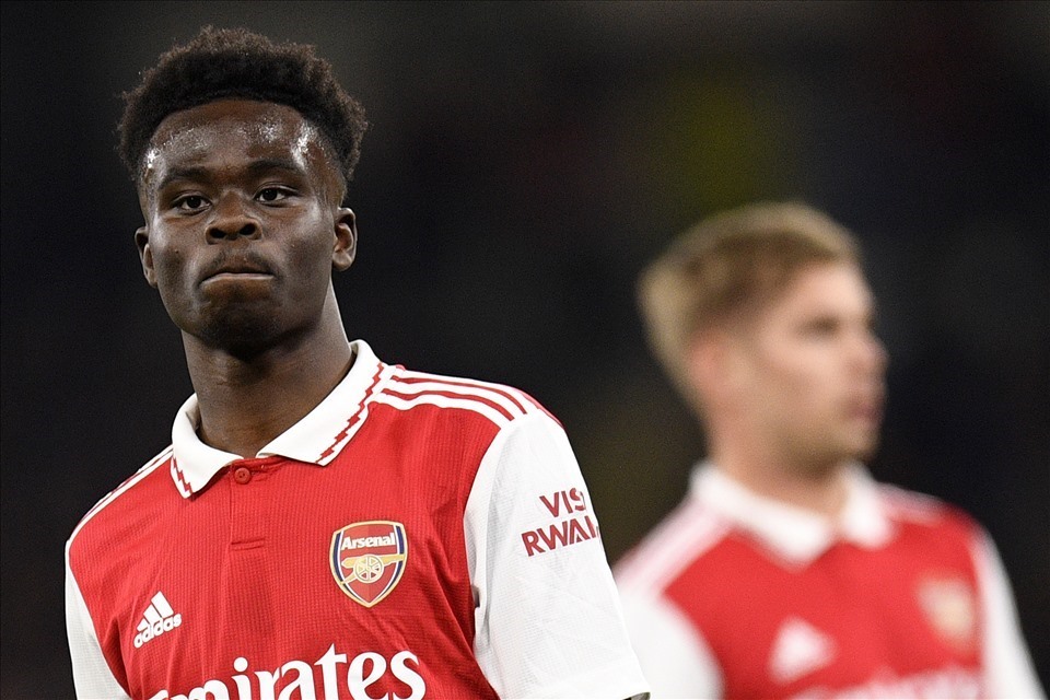 Bukayo Saka là cầu thủ mà Arsenal phải giữ bằng mọi giá.  Ảnh: AFP