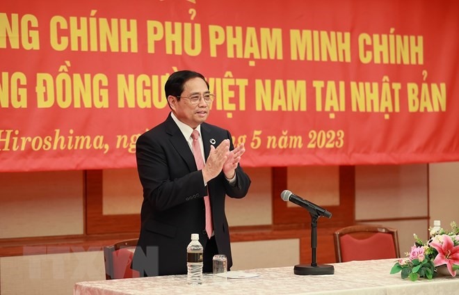 Thủ tướng Phạm Minh Chính cho biết, hiện nay, quan hệ Việt Nam - Nhật Bản tốt đẹp hơn bao giờ hết. Ảnh: TTXVN