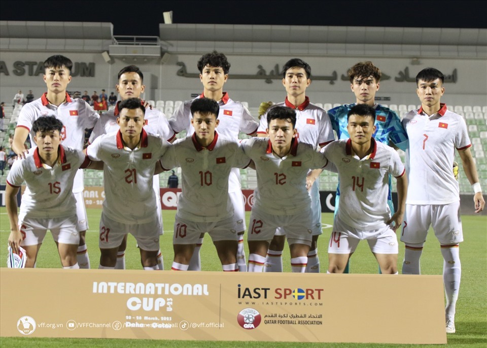 U23 Việt Nam tham dự Doha Cup 2023. Ảnh: VFF