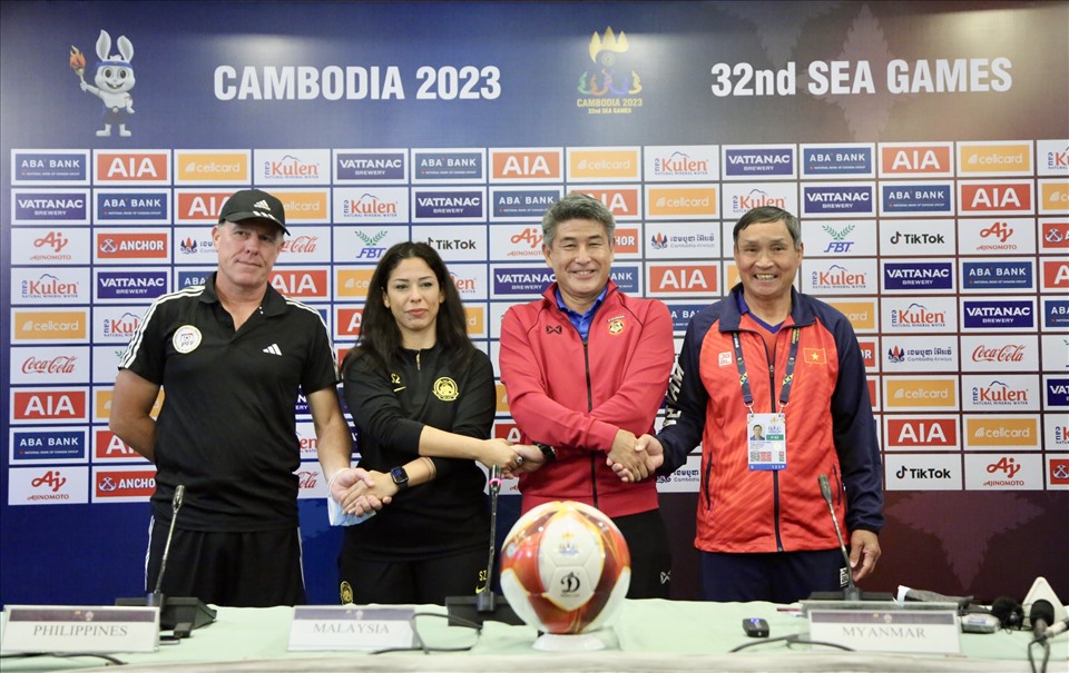 Bảng A môn bóng đá nữ SEA Games 32 quy tụ 4 đội Việt Nam, Philippines, Malaysia và Myanmar. Ảnh: Anh Khoa