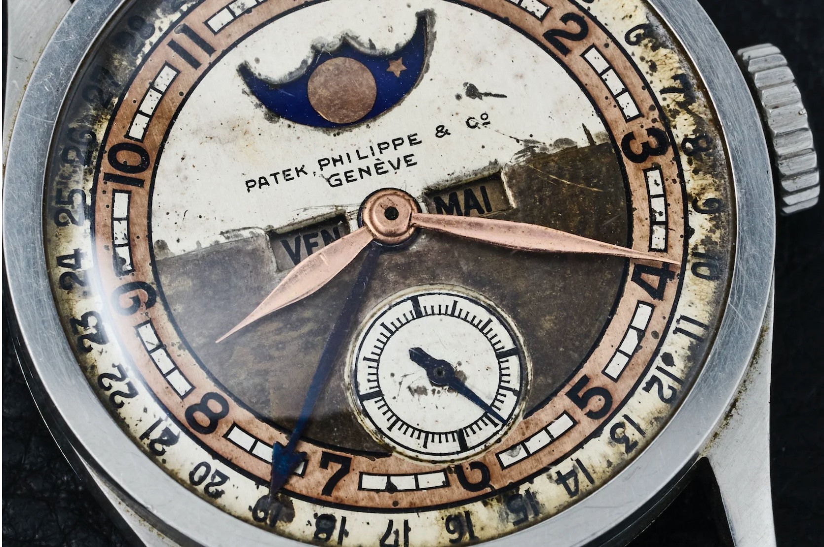 Đồng hồ Patek Philippe Reference 96 Quantieme Lune. Ảnh: Phillips