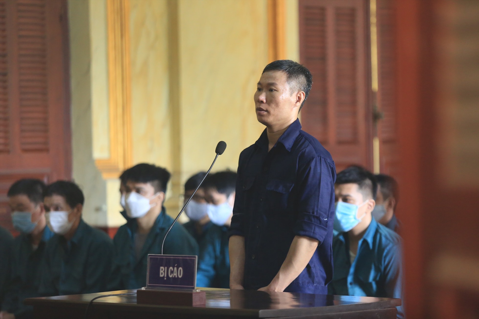 Bị cáo Hoàng Duy Tiến - Cựu cán bộ Công an TP Hồ Chí Minh. Ảnh: Anh Tú