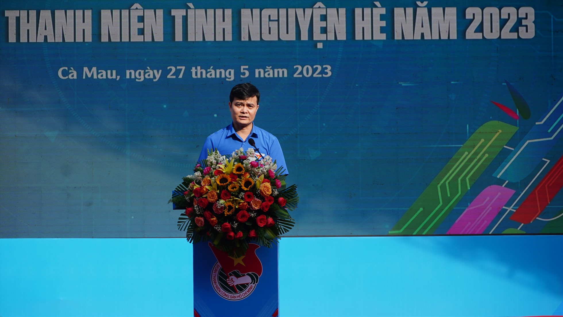 Ông Bùi Quang Huy - Ủy viên dự khuyết BCH Trung ương Đảng, Bí thư thứ nhất Ban chấp hành Trung ương Đoàn TNCS Hồ Chí Minh. Ảnh: Tạ Quang