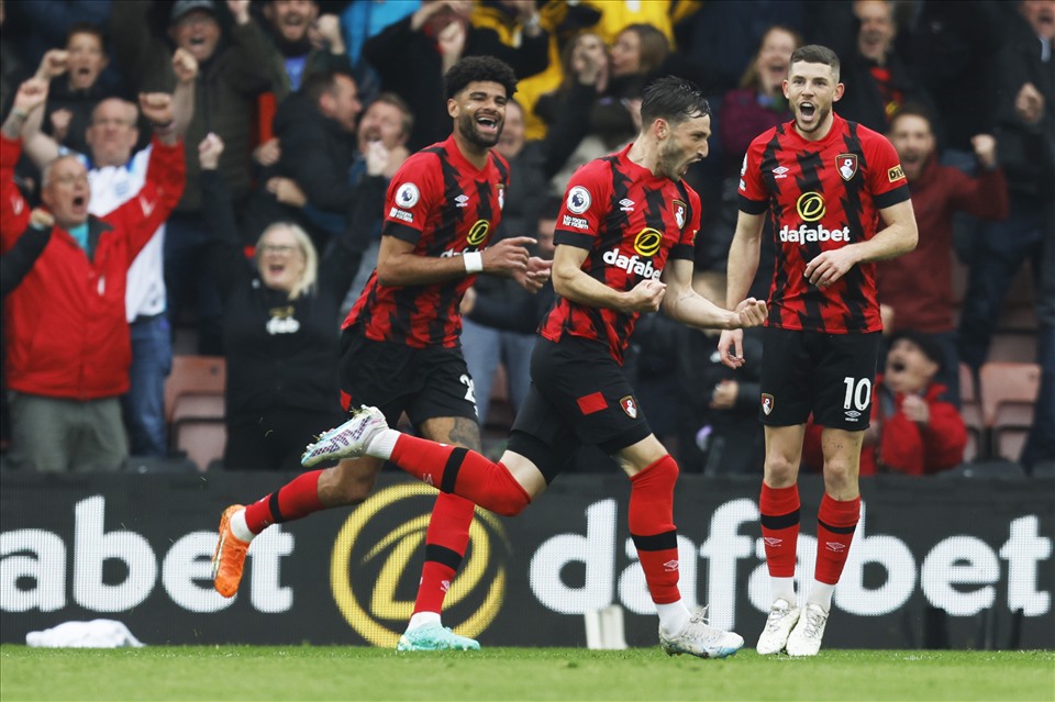 Bournemouth đã trụ hạng thành công và không còn mục tiêu gì. Ảnh: AFP