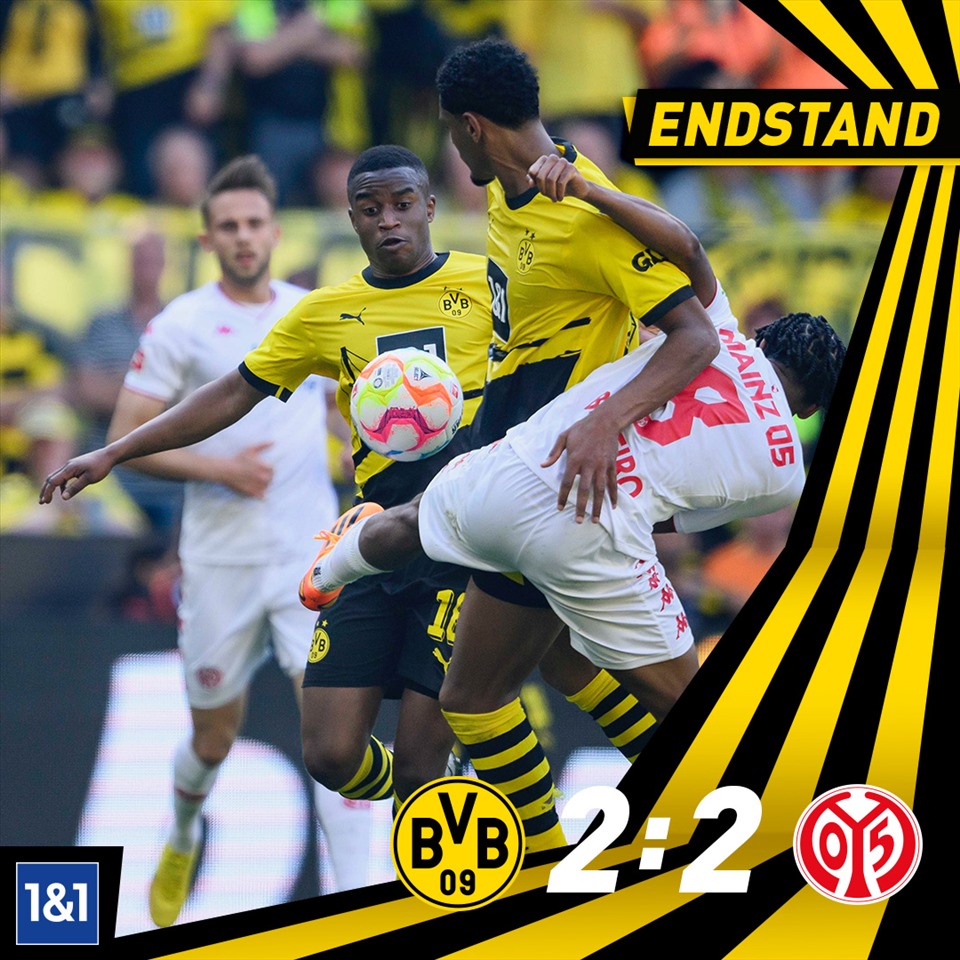 Dortmund hòa cay đắng trước Mainz. Ảnh: Dortmund.