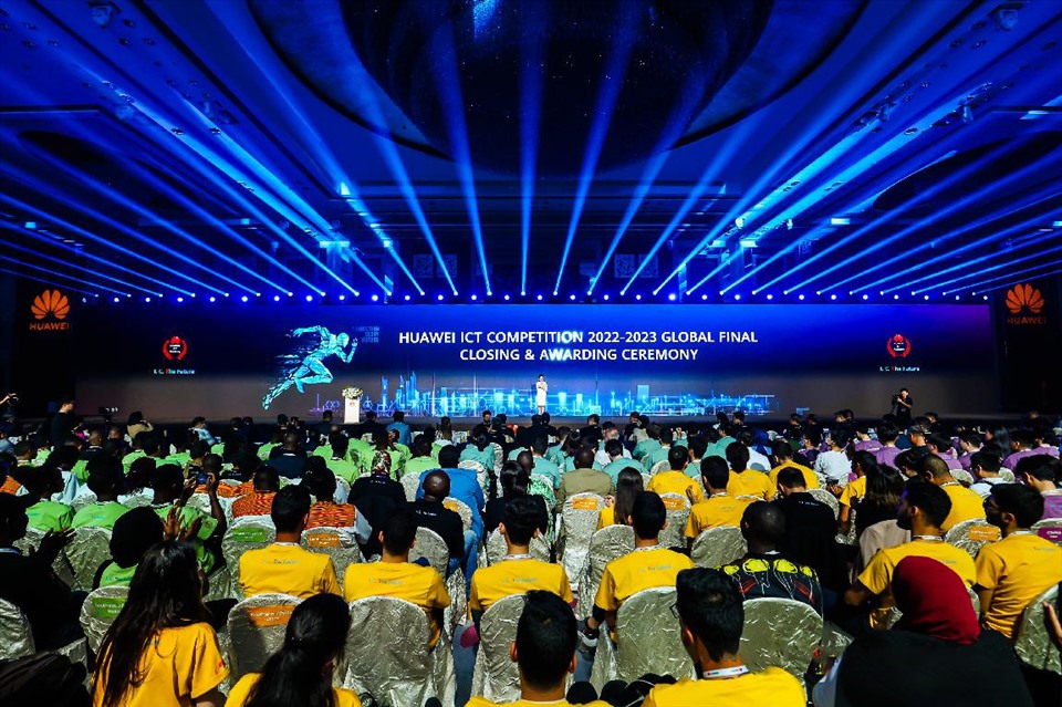 Chung kết và Lễ trao giải Cuộc thi Huawei ICT Competition 2022-2023 toàn cầu. Ảnh: Khánh Linh