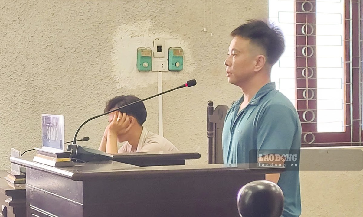 Bị cáo Trần Duy Tuấn tại phiên tòa. Ảnh: Thanh Bình