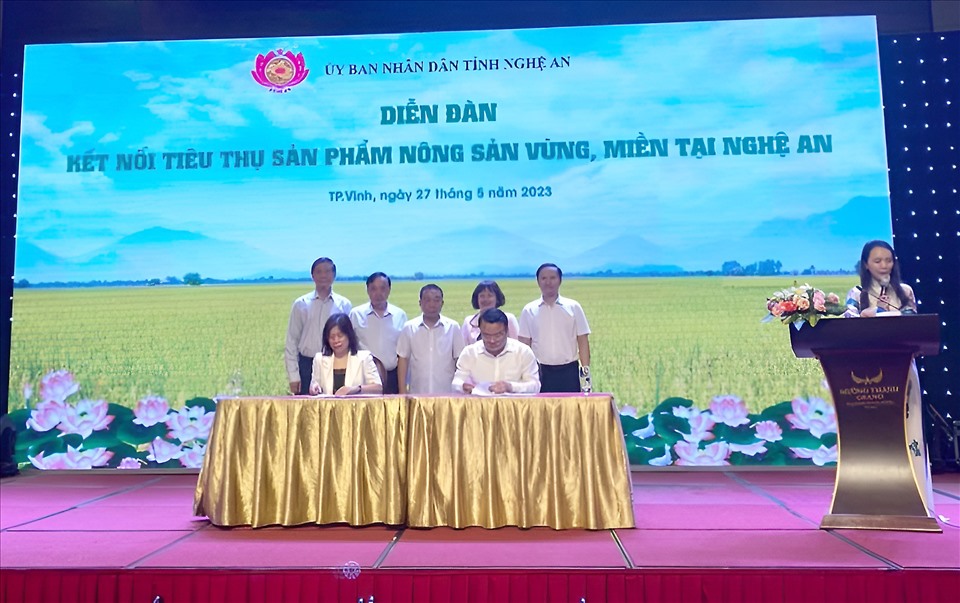 WinMart thúc đẩy phát triển chuỗi giá trị nông sản chất lượng cao tỉnh Nghệ An. Ảnh: WinCommerce