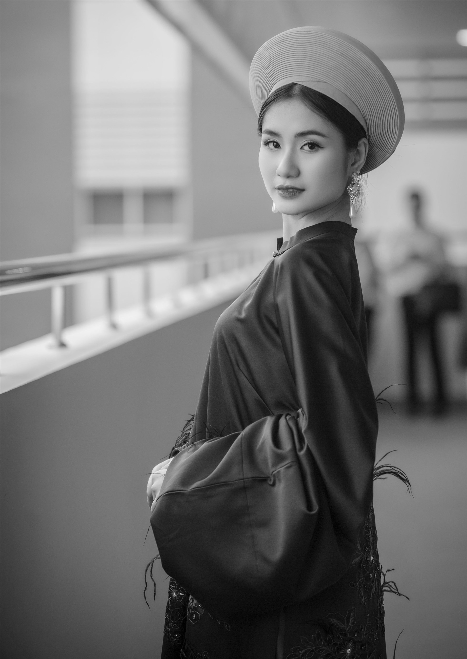 Hoa hậu Thanh hà tại buổi giao lưu.