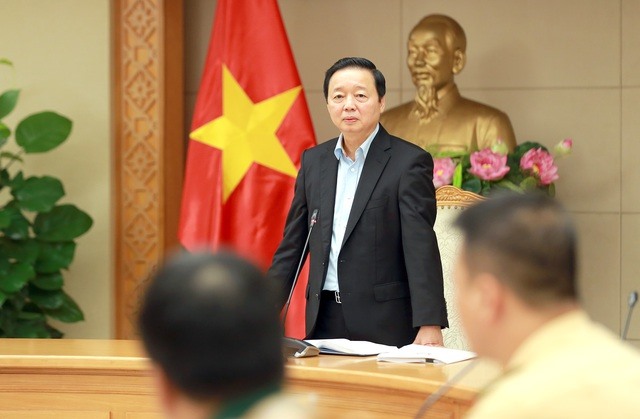 Phó Thủ tướng Trần Hồng Hà phát biểu tại buổi làm việc. Ảnh: VGP