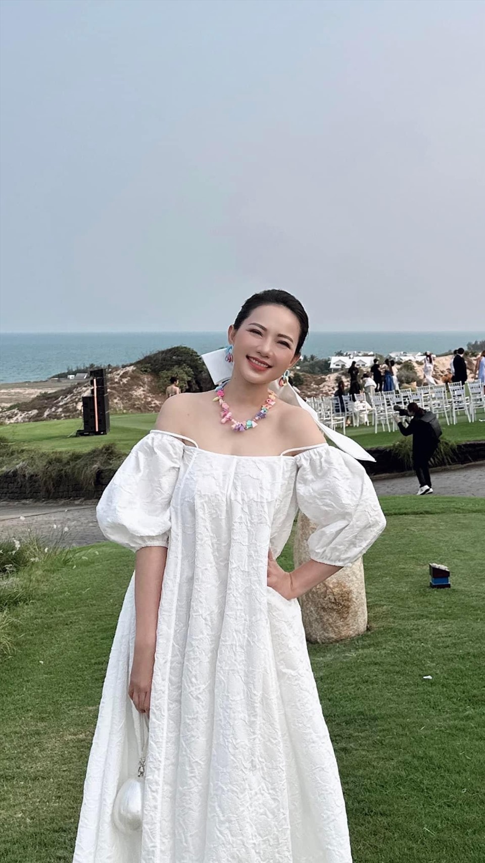Phan Như Thảo dự show thời trang của Adrian Anh Tuấn 13.4 ở Bà Rịa - Vũng Tàu. Ảnh: Facebook nhân vật