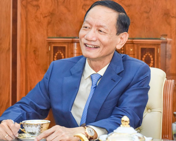 Doanh nhân Vũ Văn Tiền, Chủ tịch HĐQT Tập đoàn Geleximco. Ảnh: Geleximco