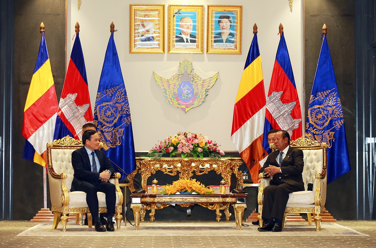 Phó Thủ tướng Trần Lưu Quang bày tỏ tin tưởng SEA Games 32 và ASEAN Para Games 12 diễn ra trong tháng 6.2023 sẽ thành công rực rỡ. Ảnh: Bộ Ngoại giao