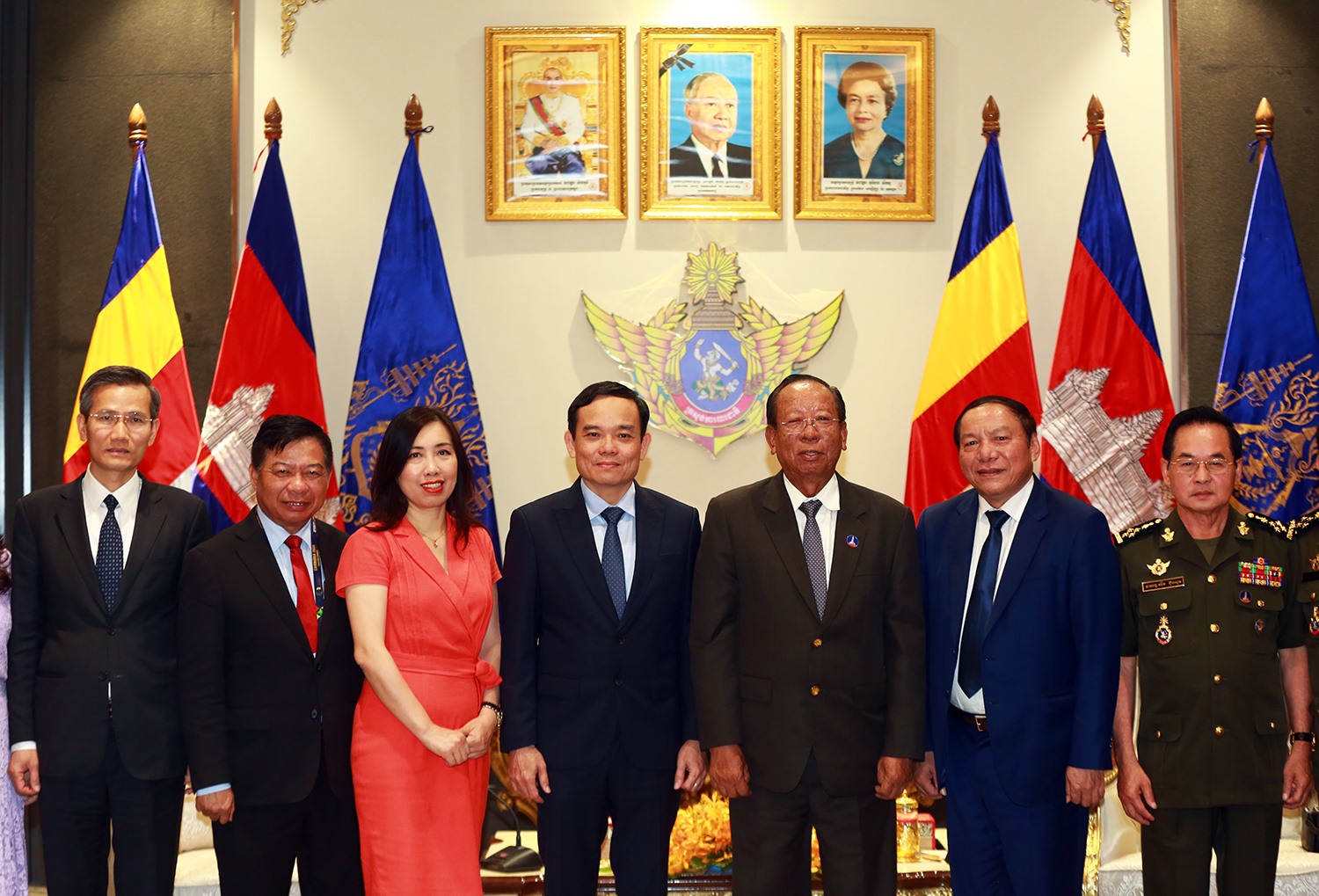 Phó Thủ tướng, Bộ trưởng Quốc phòng Tea Banh khẳng định, Campuchia tạo điều kiện tốt nhất cho đoàn thể thao Việt Nam. Ảnh: Bộ Ngoại giao