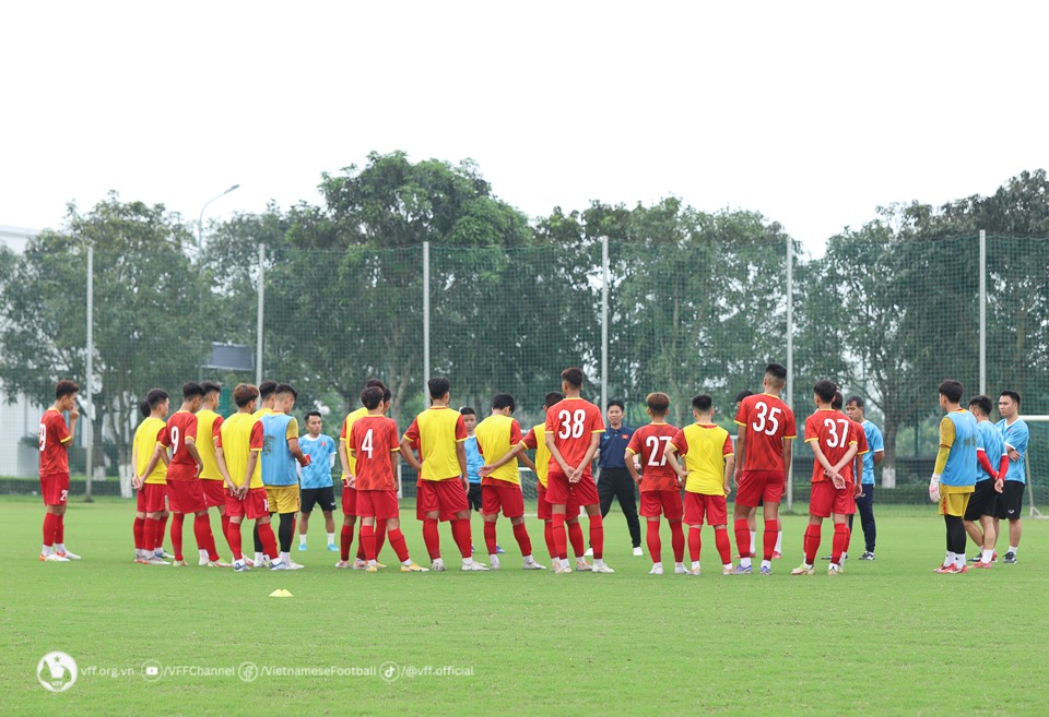 U17 Việt Nam hội quân đợt 2 để chuẩn bị cho vòng chung kết U17 châu Á 2023. Ảnh: VFF