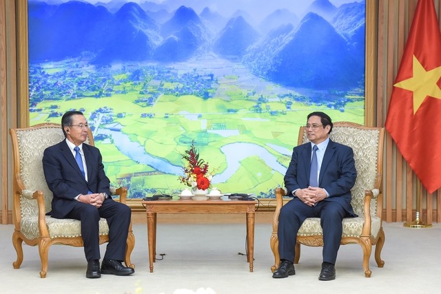 Thủ tướng đề nghị JETRO có kế hoạch phối hợp, hợp tác chặt chẽ với các bộ, ngành phía Việt Nam để tổ chức hoạt động xúc tiến thương mại, đầu tư. Ảnh: VGP