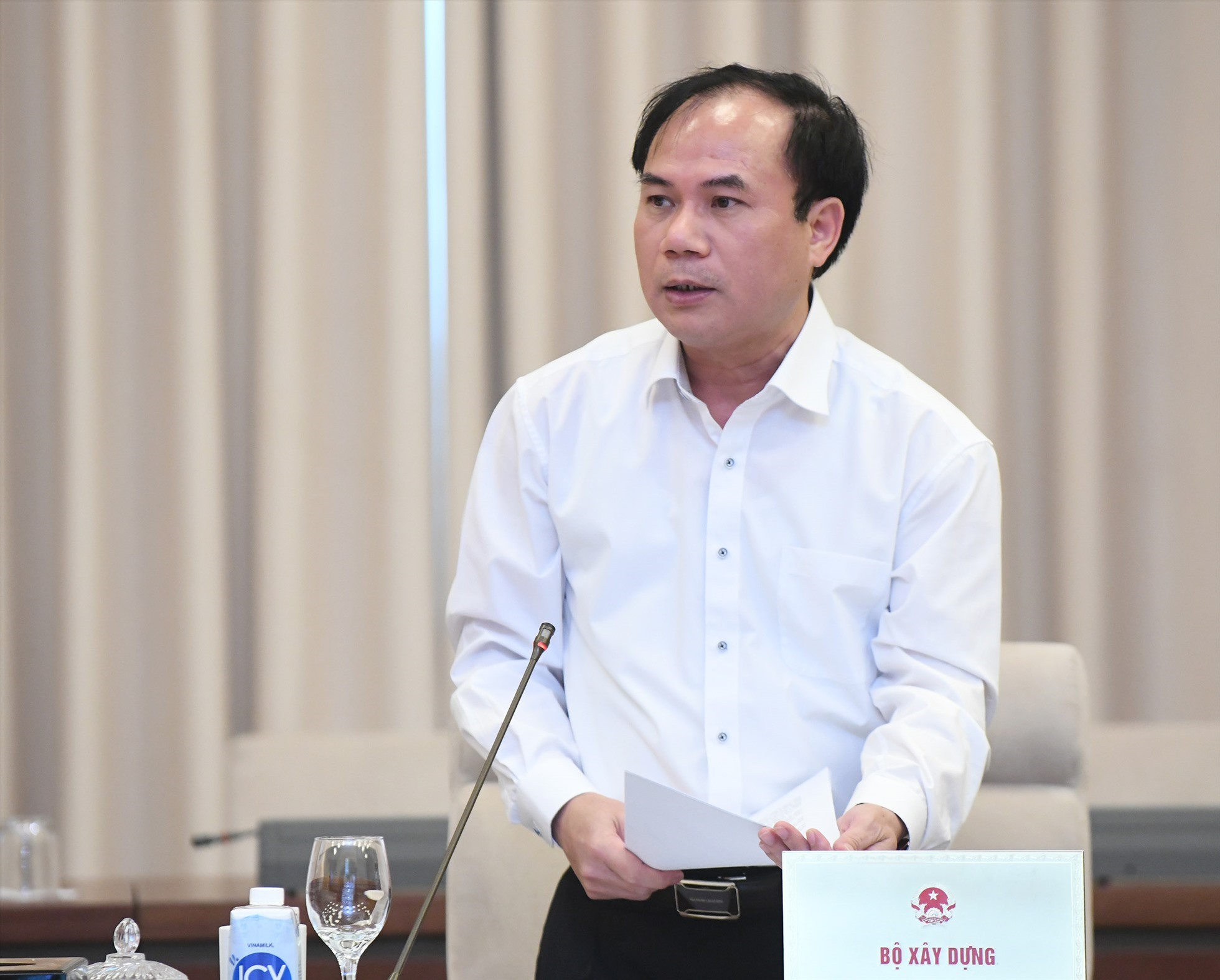 Thứ trưởng Bộ Xây dựng Nguyễn Văn Sinh. Ảnh: Phạm Đông