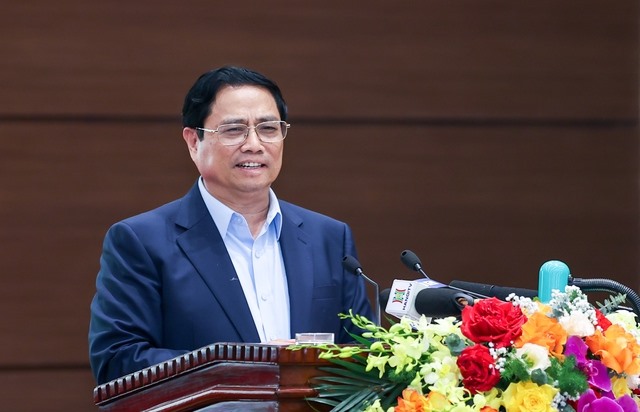 Thủ tướng Phạm Minh Chính phát biểu. Ảnh: VGP