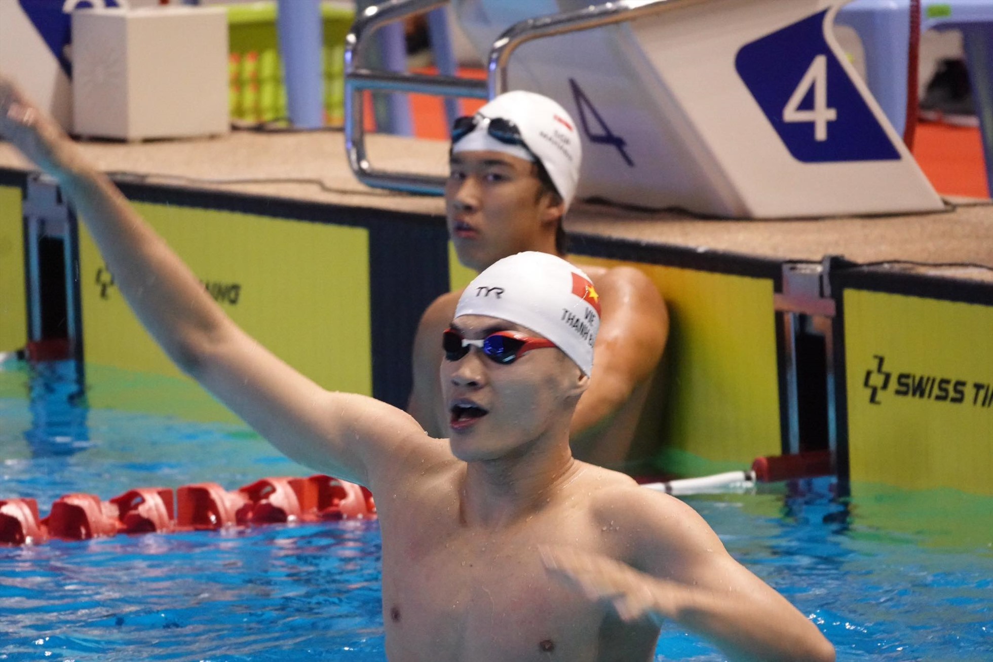 Phạm Thanh Bảo giành huy chương vàng và phá kỷ lục SEA Games 32. Ảnh: Nguyễn Đăng
