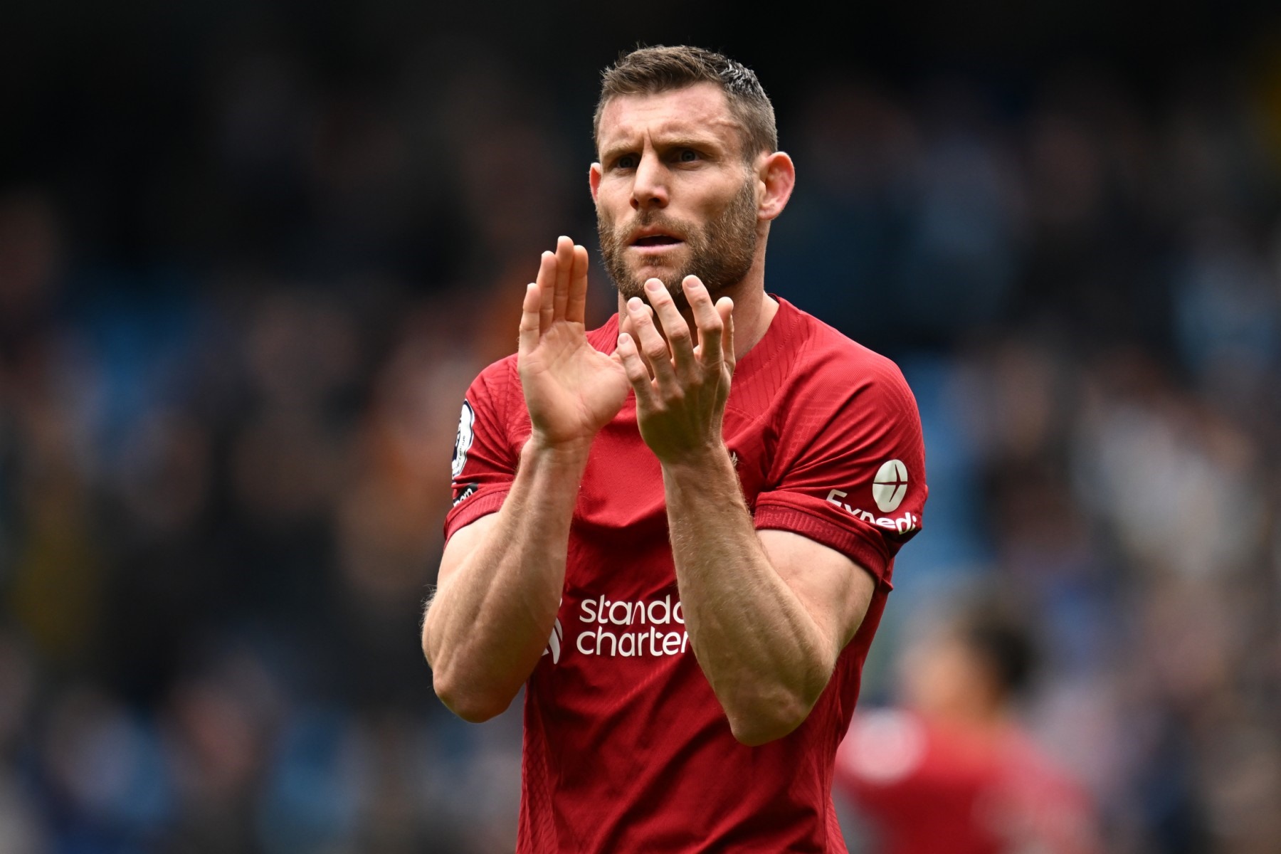 James Milner không còn nhiều cơ hội ra sân tại Liverpool.  Ảnh: AFP