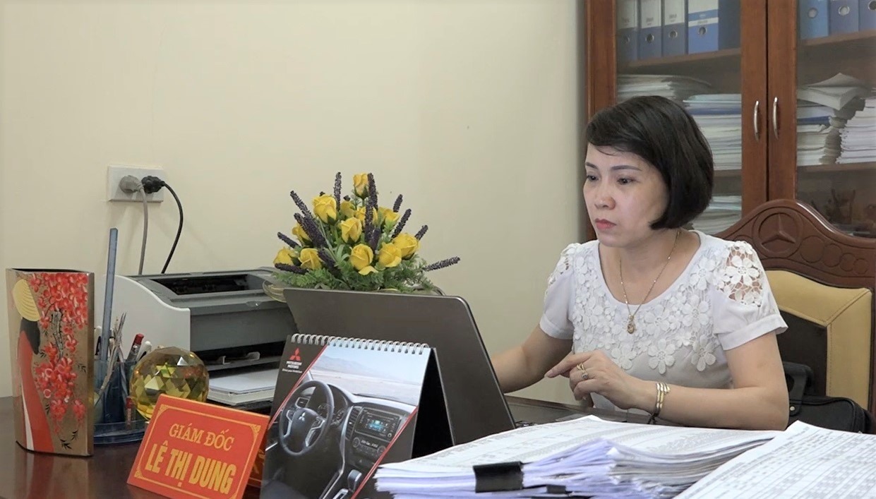 Bà Lê Thị Dung - nguyên Giám đốc Trung tâm Giáo dục nghề nghiệp - Giáo dục thường xuyên huyện Hưng Nguyên. Ảnh: Quang Đại
