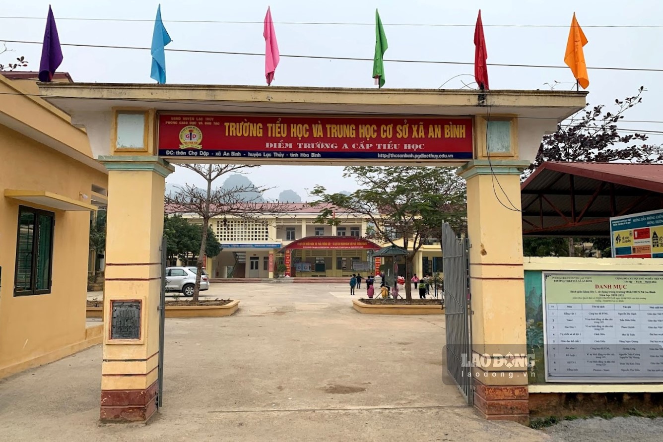 Trường TH&THCS An Bình - nơi xảy ra vụ việc. Ảnh: Minh Nguyễn.