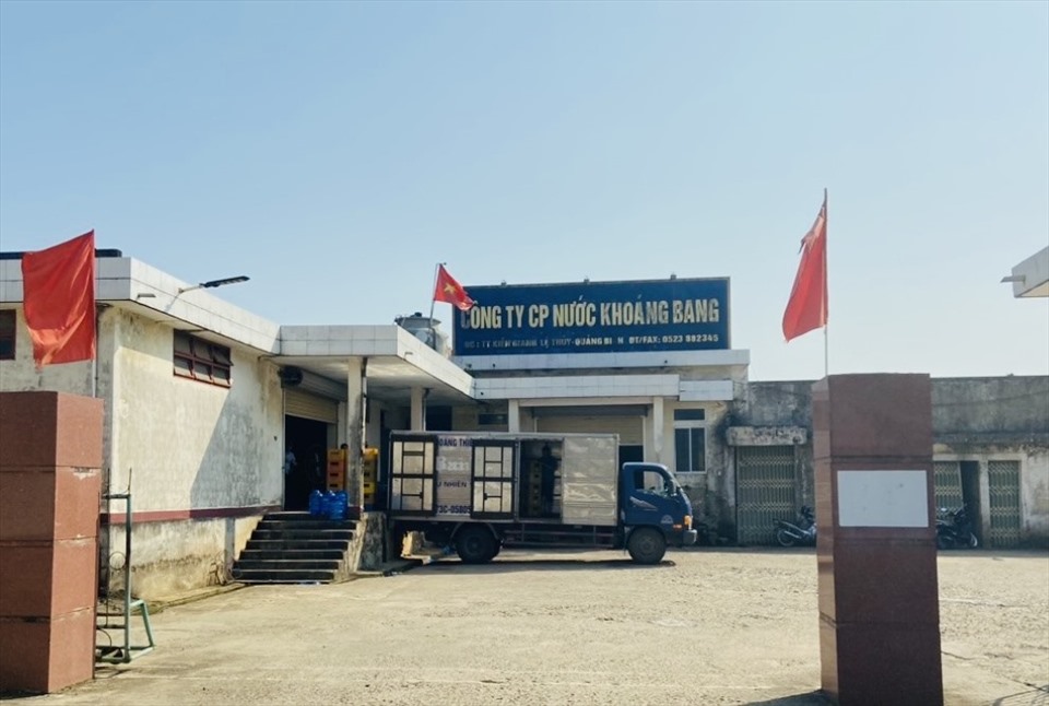 Công ty Cổ phần nước khoáng Bang có địa chỉ tại thị trấn Kiến Giang, huyện Lệ Thủy. Ảnh: Hồng Thiệu