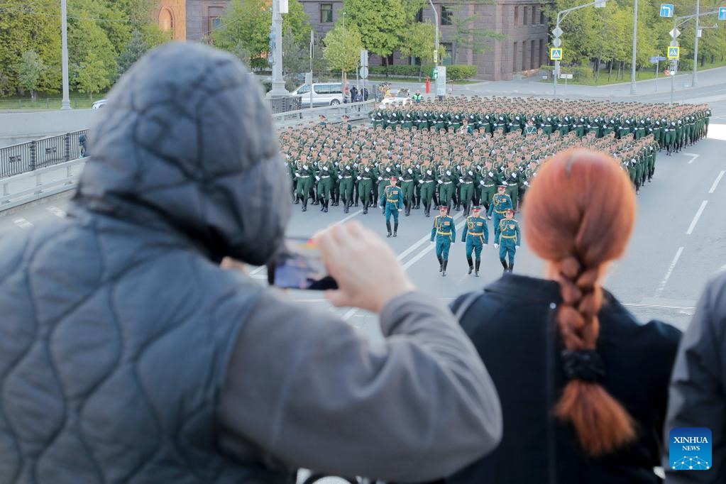 Một số hình ảnh trong buổi tổng duyệt lễ duyệt binh. Ảnh: Xinhua