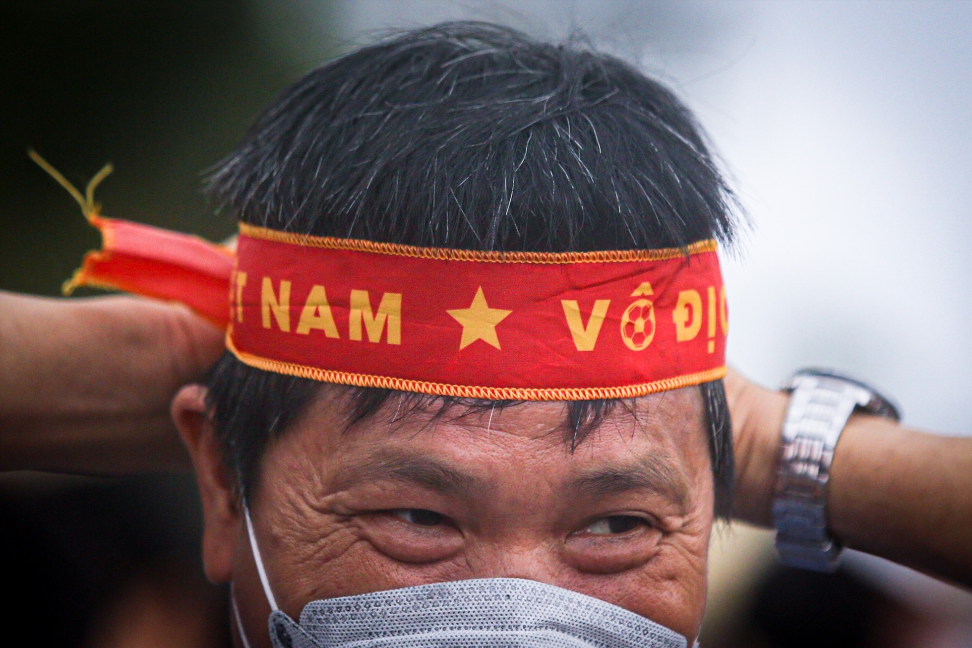 Cổ động viên Việt Nam đã sẵn sàng đồng hành cùng đội U22. Ảnh: Thanh Vũ