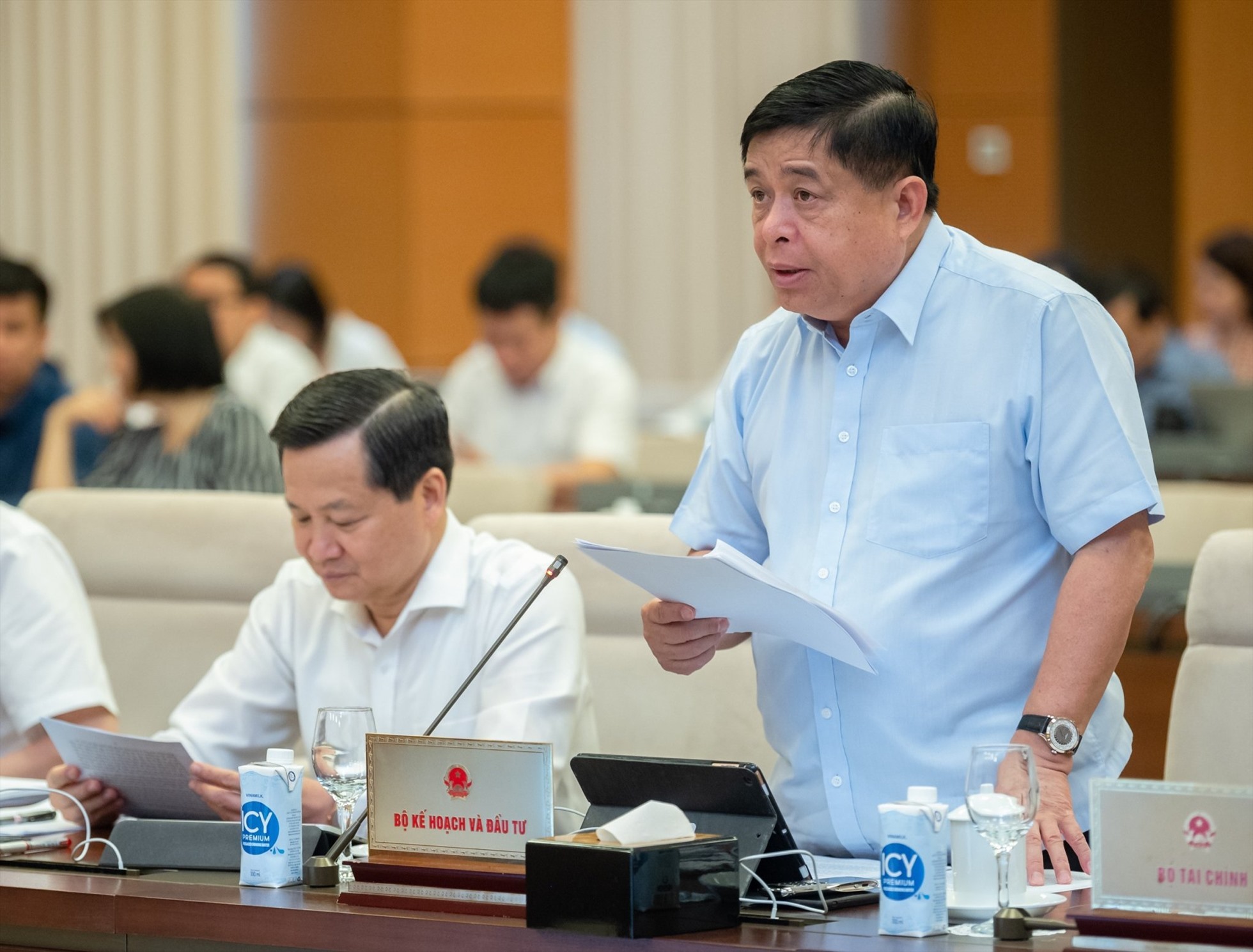 Bộ trưởng Bộ Kế hoạch và Đầu tư Nguyễn Chí Dũng. Ảnh: Phạm Thắng/QH