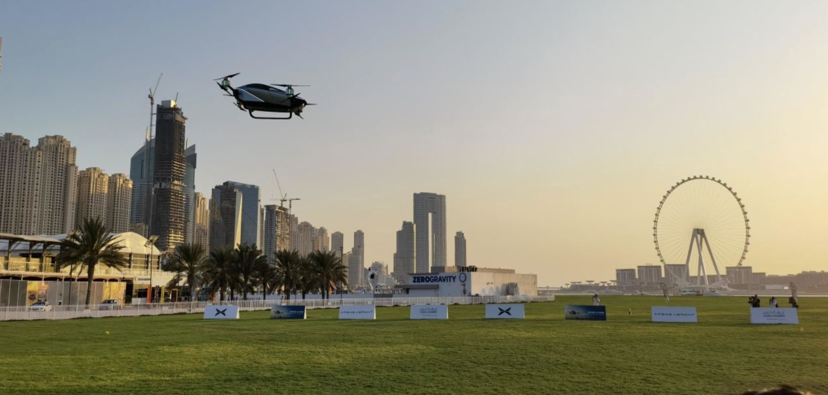 Taxi bay của XPeng X2 hoàn thành chuyến bay thử nghiệm công khai đầu tiên tại Dubai năm 2022. Ảnh: Xpeng Aeroht