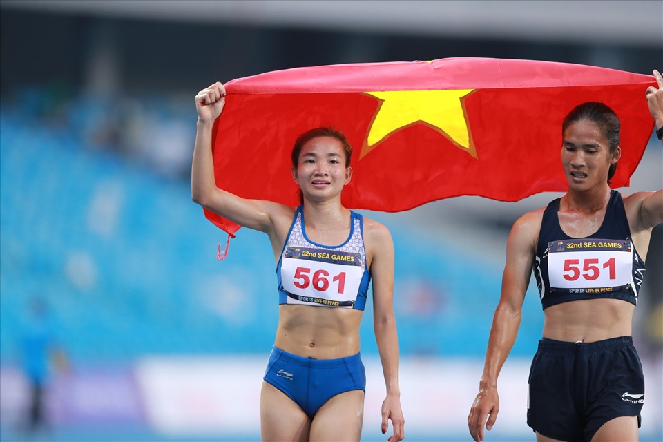 Nguyễn Thị Oanh giành tích đáng khâm phục ở SEA Games 32. Ảnh: Thanh Vũ