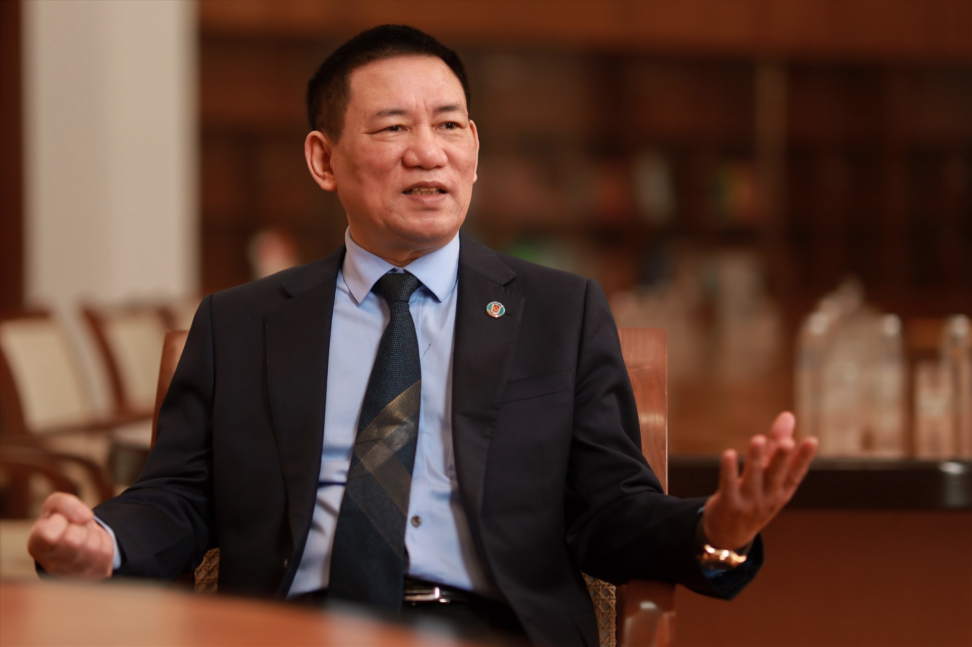 Bộ trưởng Bộ Tài chính Hồ Đức Phớc. Ảnh: Hải Nguyễn.