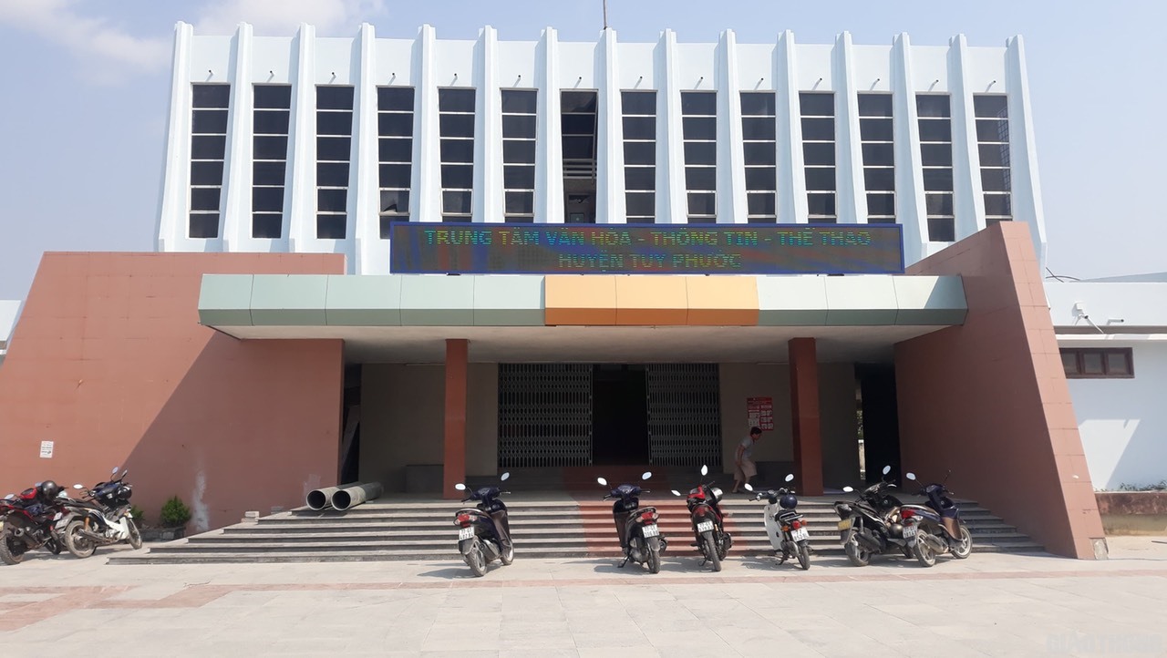 Trung tâm Văn hóa - Thể thao huyện Tuy Phước. Ảnh: Hoài Luân