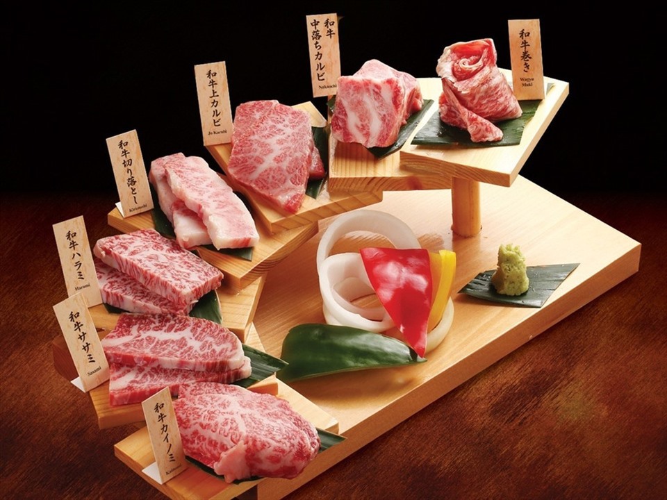 Thịt bò Kobe hảo hạng.