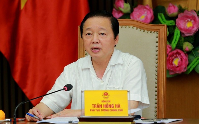 Phó Thủ tướng Trần Hồng Hà phát biểu. Ảnh: VGP