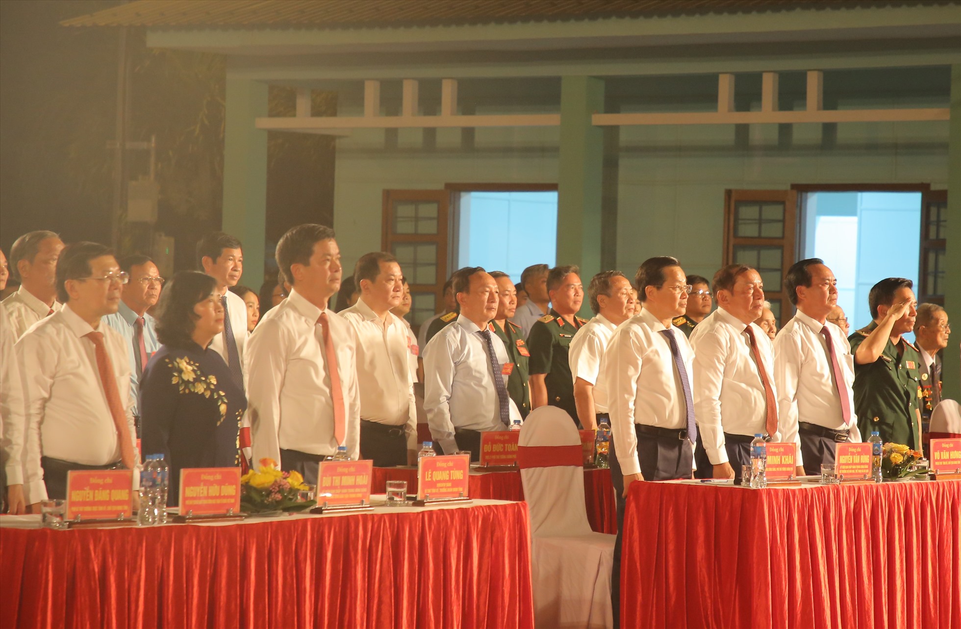 Đại biểu dự Lễ kỷ niệm 50 năm ngày ra mắt Trụ sở Chính phủ cách mạng lâm thời Cộng hòa miền Nam Việt Nam. Ảnh: Hưng Thơ.
