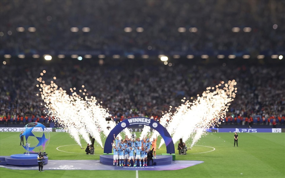 Man City chạm đến đỉnh cao tại Istanbul.  Ảnh: UEFA Champions League
