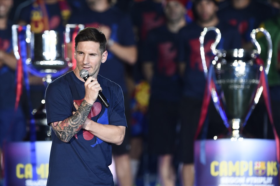 Với Messi, những gì đọng lại ở Camp Nou chỉ còn là kỉ niệm.  Ảnh: AFP