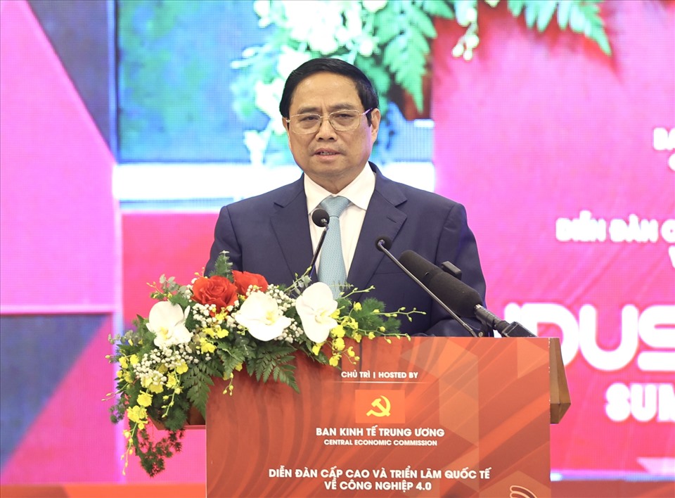 Thủ tướng Chính phủ Phạm Minh Chính phát biểu kết luận. Ảnh: Anh Tuấn