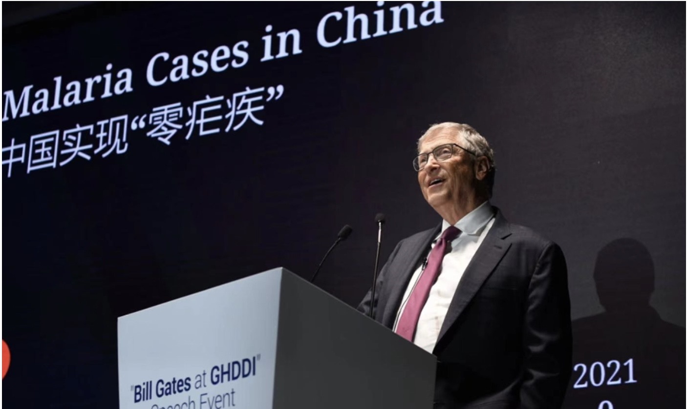 Bill Gates phát biểu tại Viện Khám phá Dược phẩm Y tế Toàn cầu (GHDDI) ở Bắc Kinh ngày 15.6. Ảnh: Quỹ Bill & Melinda Gates