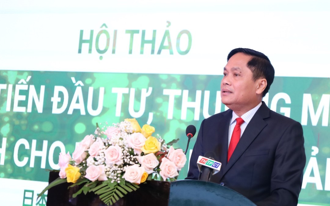 Phó chủ tịch UBND TP Cần Thơ Nguyễn Văn Hồng phát biểu tại hội thảo