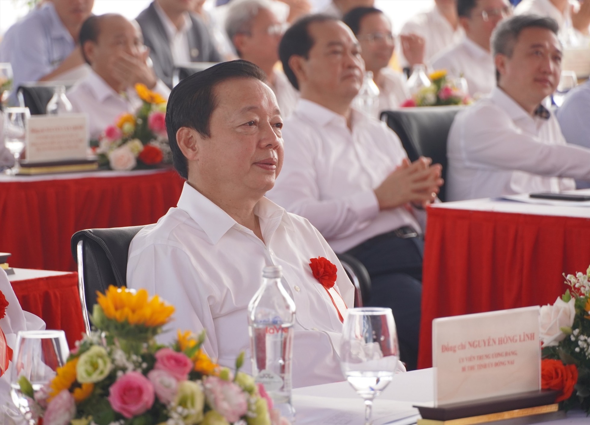 Phó thủ tướng Trần Hồng Hà tại buổi lễ khởi công. Ảnh: Trí Độ