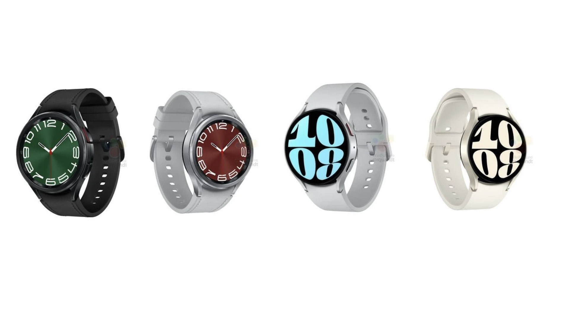 Các mẫu đồng hồ được cho là Samsung Galaxy Watch 6. Ảnh: Win Future