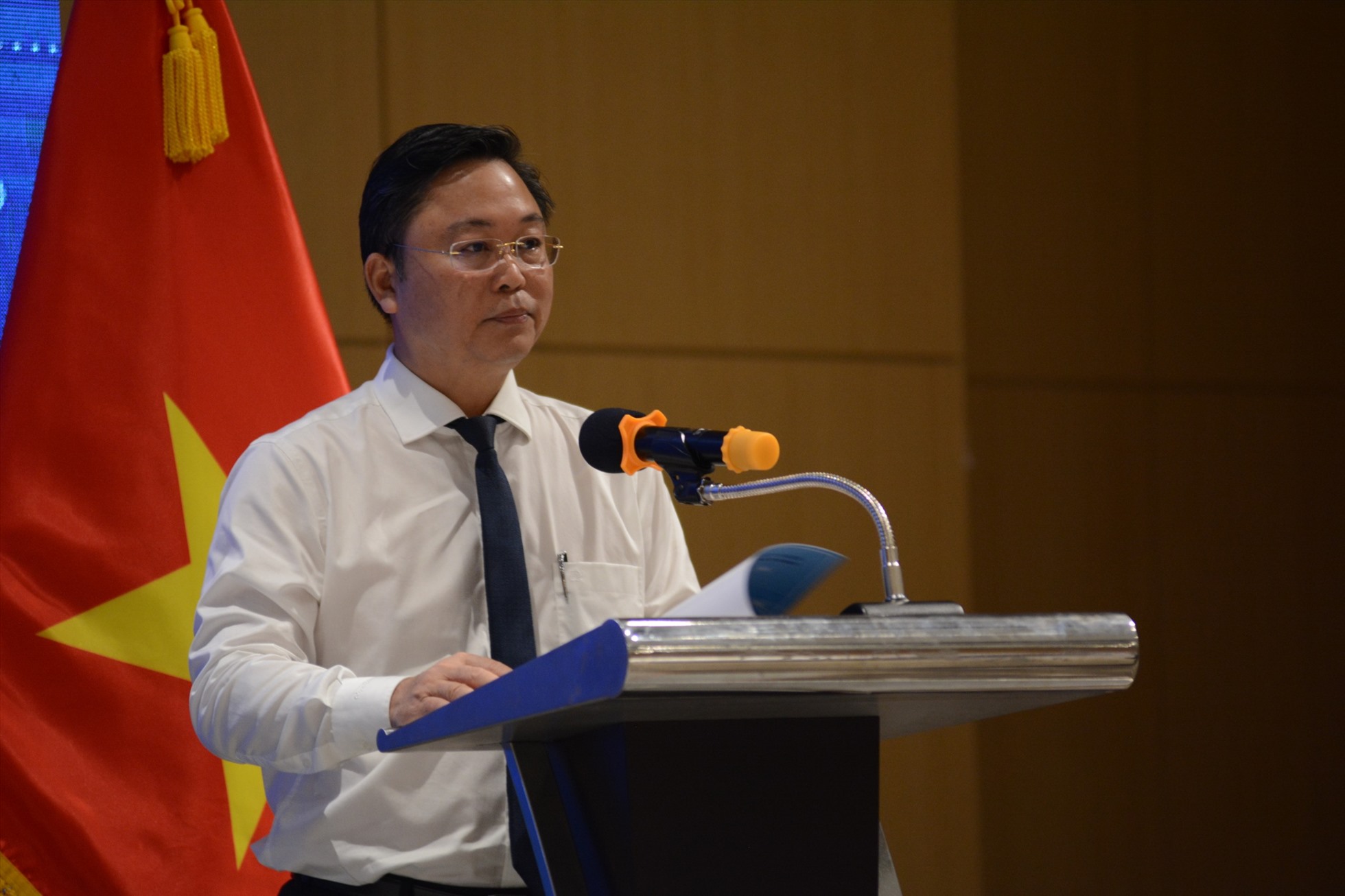 Ông Lê Trí Thanh cho biết, đối với tỉnh Quảng Nam, hoạt động trách nhiệm xã hội của doanh nghiệp Hàn Quốc được thực hiện rất tốt. Ảnh: Mai Hương