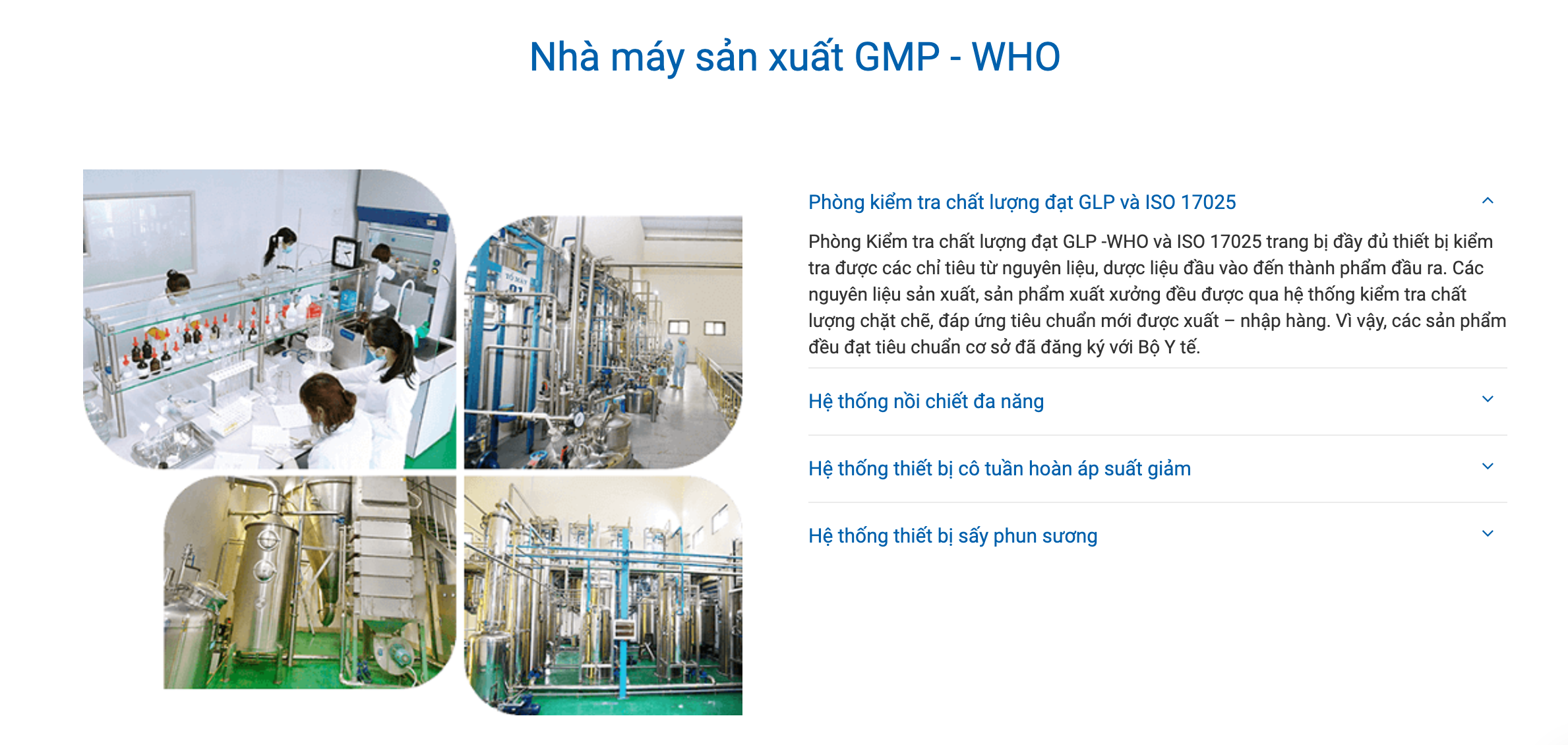 Hình ảnh nhà máy sản xuất của Công ty cổ phần Dược liệu Việt Nam. Ảnh: Chụp màn hình.