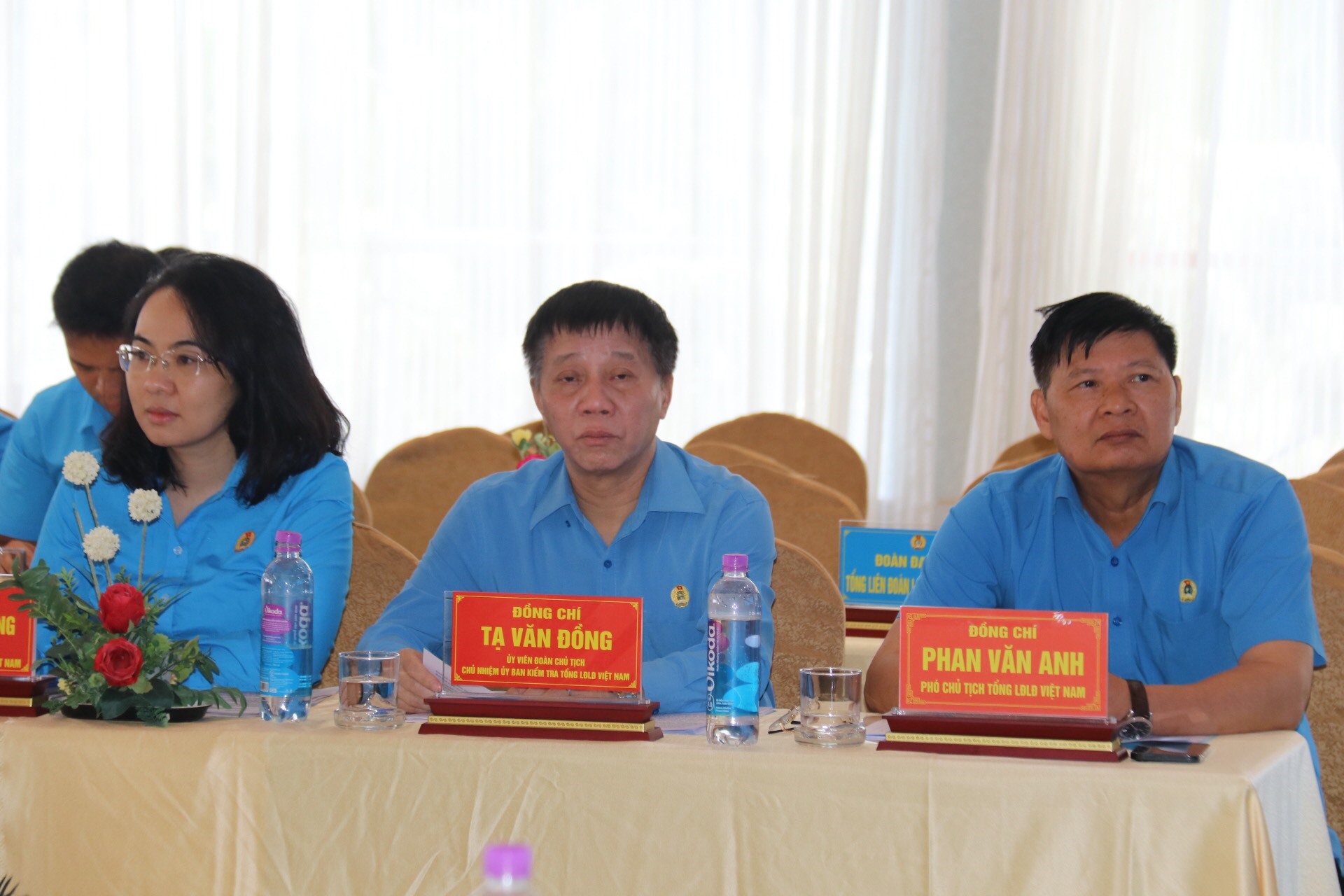 Hội nghị có sự tham dự của ông Phan Văn Anh - Phó Chủ tịch Tổng LĐLĐVN. Ảnh: Thanh Thúy