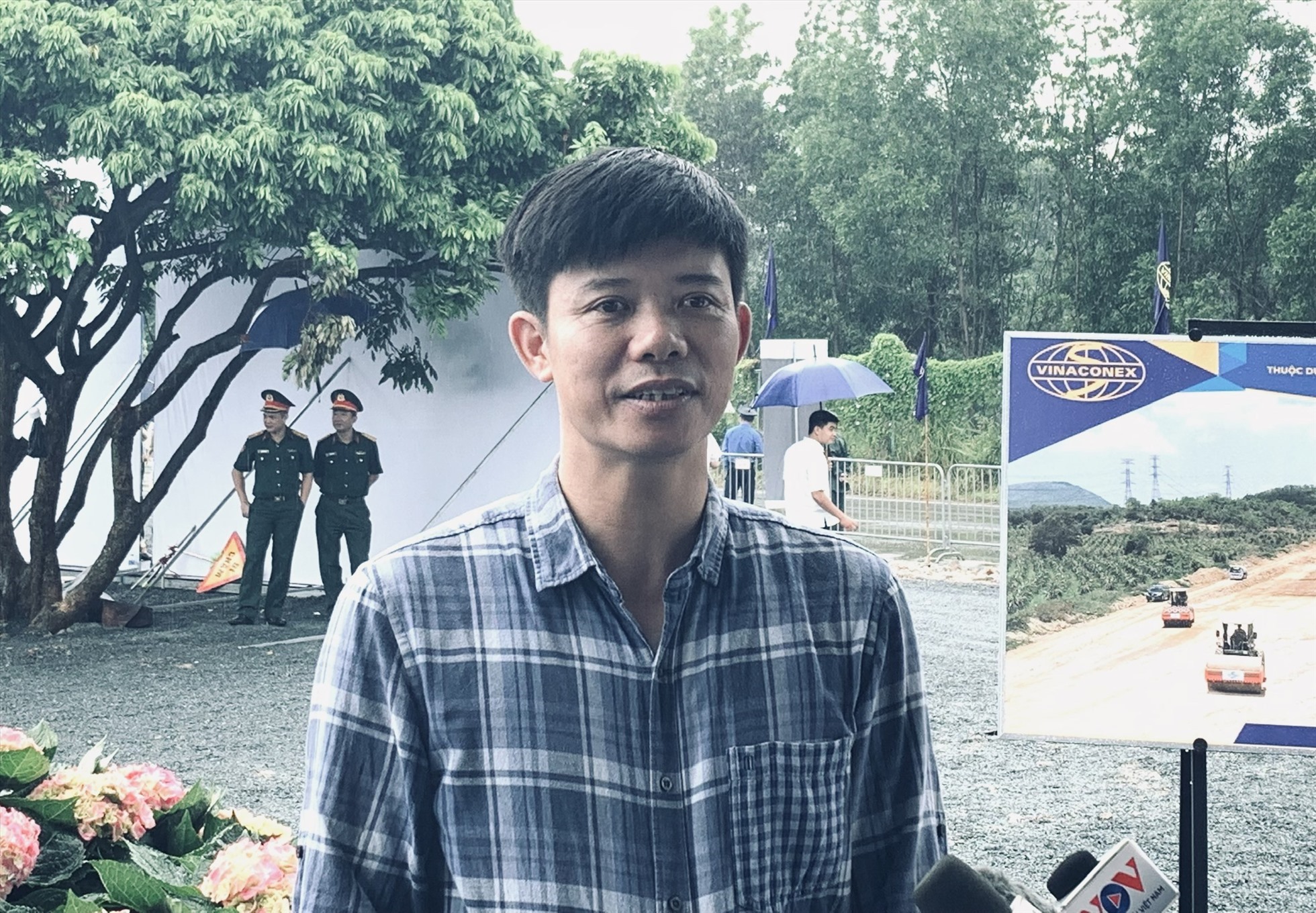 Anh Nguyễn Đắc Tùng kỳ vọng vào dự án Vành đai 4. Ảnh: Phạm Đông